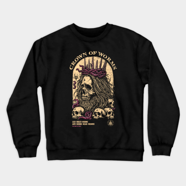 CROWN OF WORMS Crewneck Sweatshirt by artslaves