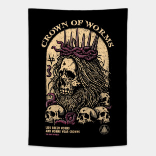 CROWN OF WORMS Tapestry