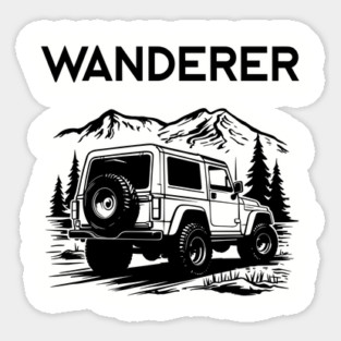 Wanderer Off-Road Outdoor Adventure Free Spirit Sticker
