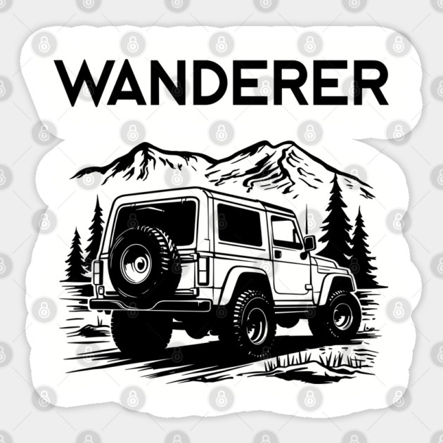Wanderer Off-Road Outdoor Adventure Free Spirit Sticker by Anticorporati