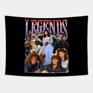 90s Country Legends Tapestry