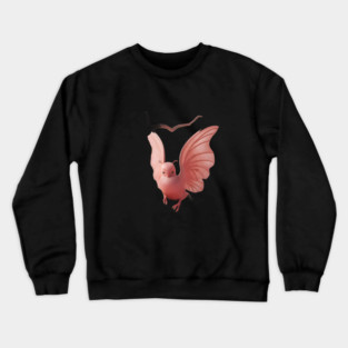 Wood  Enchanted Pink Bird Crewneck Sweatshirt