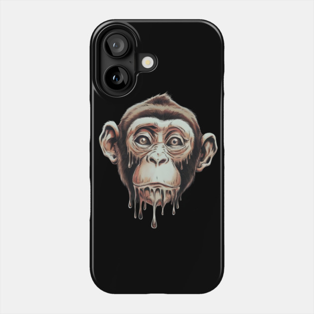 Picture of a Monkey Sweating Phone Case by animegirlnft