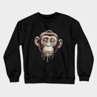 Picture of a Monkey Sweating Crewneck Sweatshirt