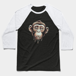 Picture of a Monkey Sweating Baseball T-Shirt