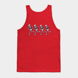 4 Dancing Skeletons - Silly Symphony Skeleton Dance Tank Top