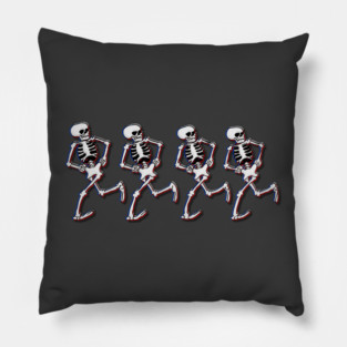 4 Dancing Skeletons - Silly Symphony Skeleton Dance Pillow