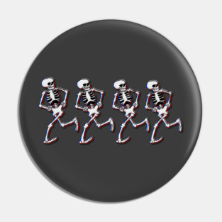 4 Dancing Skeletons - Silly Symphony Skeleton Dance Pin
