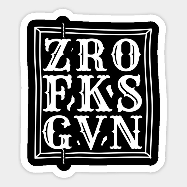 Zero Fucks Given Magnet by The WYLD Tribe
