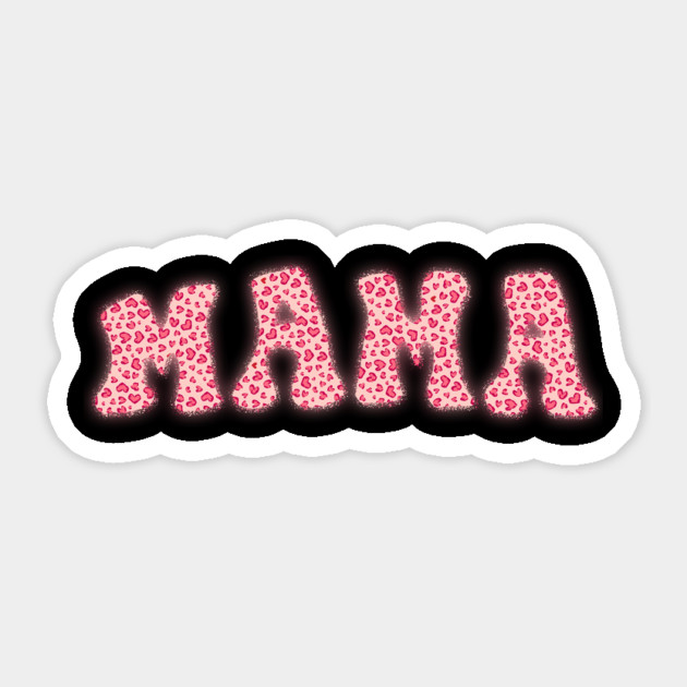 Hearts Pattern Valentine's Day Mama Sticker by The WYLD Tribe
