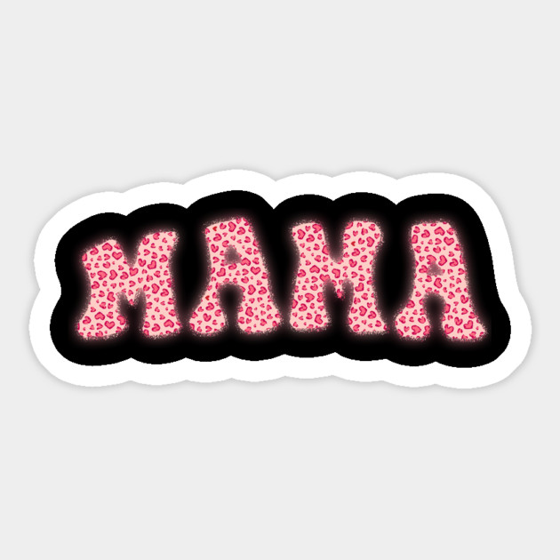 Hearts Pattern Valentine's Day Mama Magnet by The WYLD Tribe