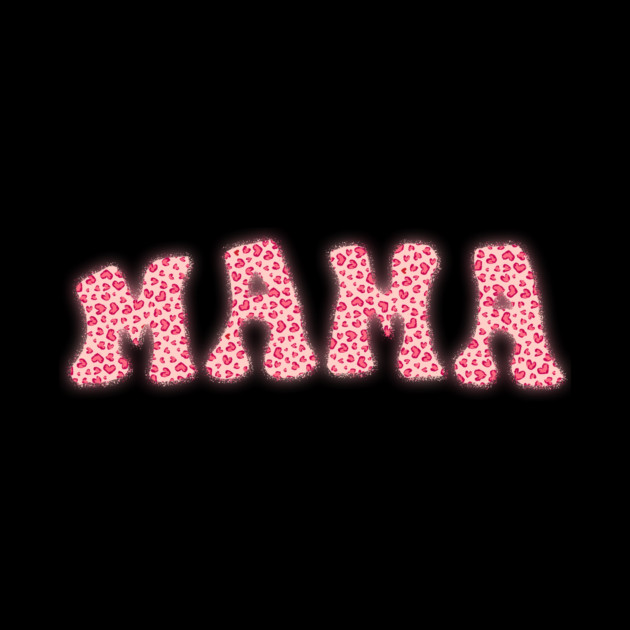 Hearts Pattern Valentine's Day Mama by The WYLD Tribe