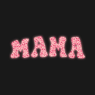 Hearts Pattern Valentine's Day Mama T-Shirt