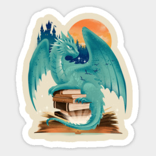 Book of Dragon and Fantasy Sticker
