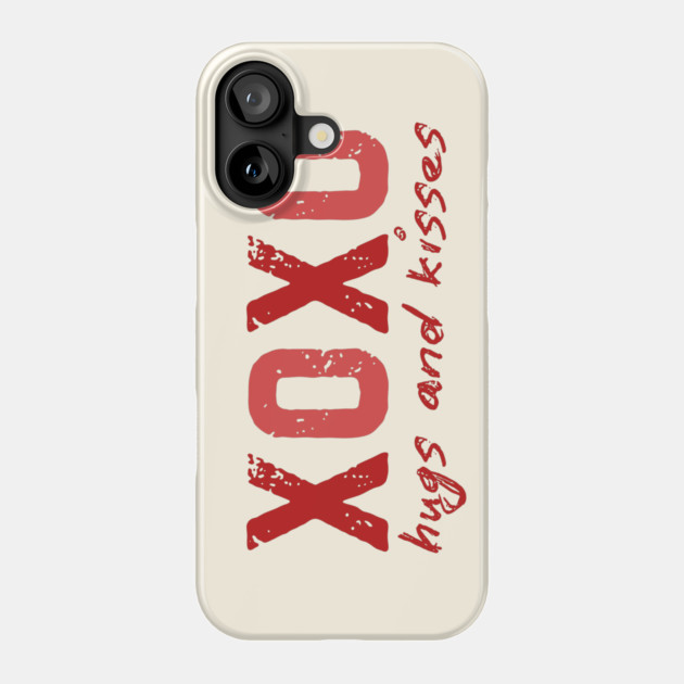 XOXO Hugs And Kisses Valentine's Day Phone Case by The WYLD Tribe