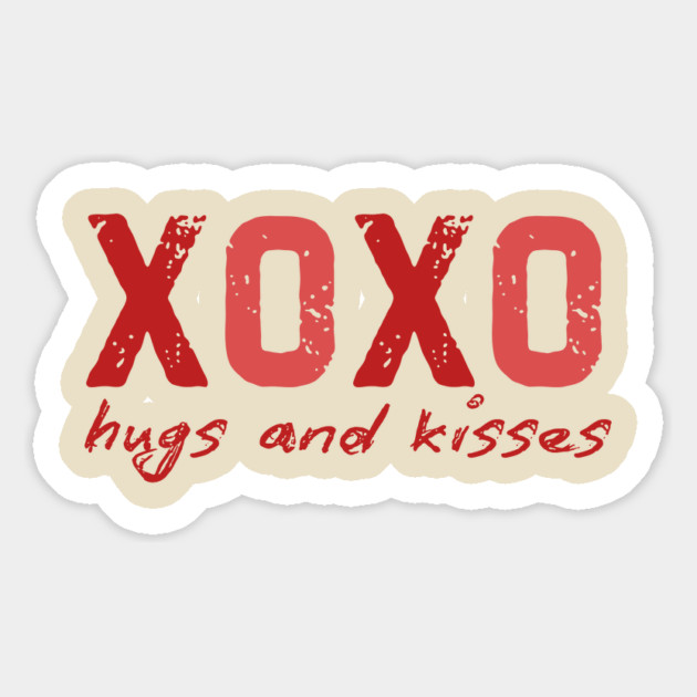 XOXO Hugs And Kisses Valentine's Day Magnet by The WYLD Tribe