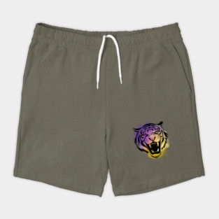 Tigers Purple & Gold (Water Color) Shorts