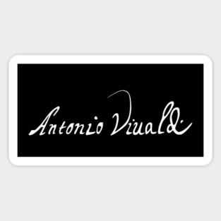 Signature of Antonio Vivaldi, Baroque Composer Magnet