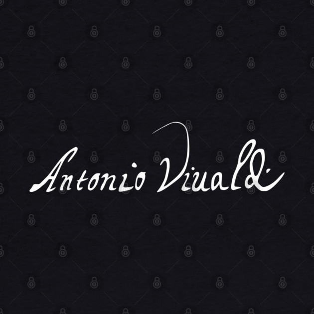 Signature of Antonio Vivaldi, Baroque Composer by TuncGK