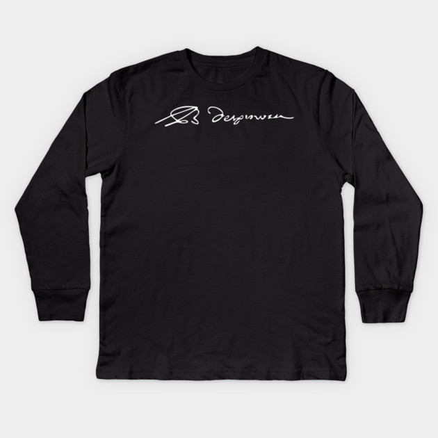 Signature of Baruch Spinoza, Rationalist Philosopher Kids Long Sleeve T-Shirt by TuncGK