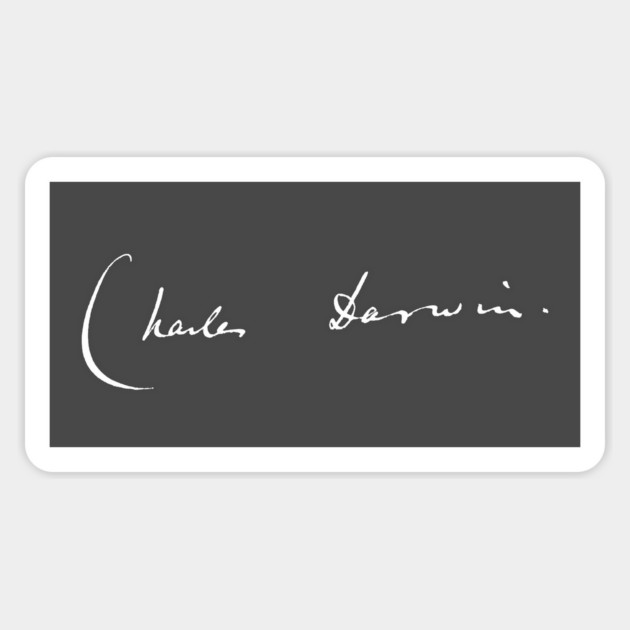 Signature of Charles Darwin, Father of Evolutionary Theory Magnet by TuncGK