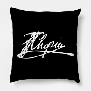 Signature of Frederic Chopin, Romantic Era Composer Pillow