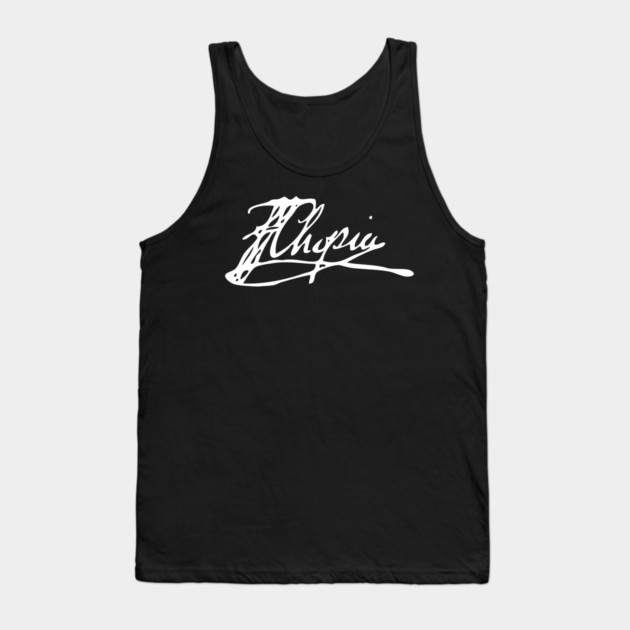 Signature of Frederic Chopin, Romantic Era Composer Tank Top by TuncGK