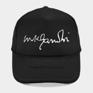 Signature of Mahatma Gandhi, Leader of Indian Independence Hat