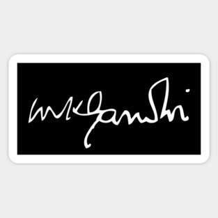 Signature of Mahatma Gandhi, Leader of Indian Independence Magnet