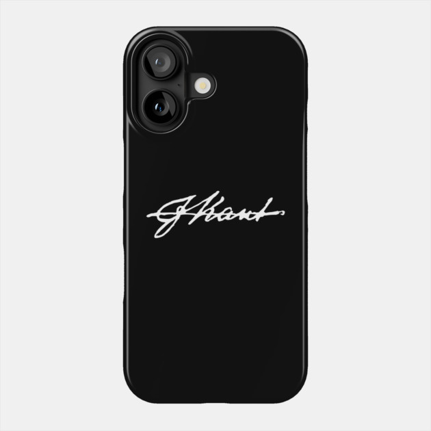 Signature of Immanuel Kant, German Enlightenment Philosopher Phone Case by TuncGK