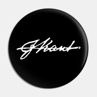 Signature of Immanuel Kant, German Enlightenment Philosopher Pin
