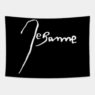 Signature of Joan of Arc, French Heroine and Saint Tapestry