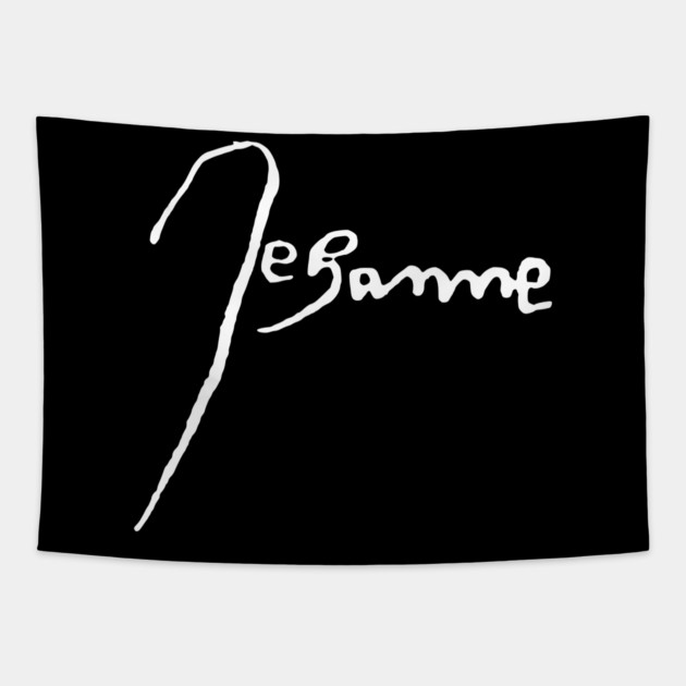 Signature of Joan of Arc, French Heroine and Saint Tapestry by TuncGK