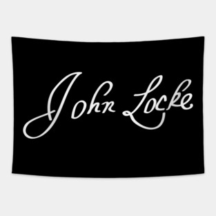 Signature of John Locke, Father of Liberalism Tapestry