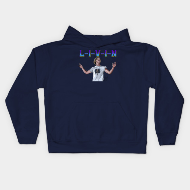 Dazed & Confused: L-I-V-I-N Kids Hoodie by 51Deesigns