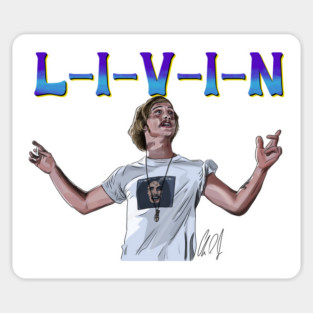 Dazed & Confused: L-I-V-I-N Sticker