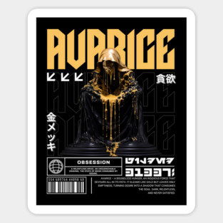 Avarice Obsession Art – Greed Concept Design Magnet