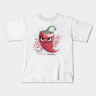 Grumpy Chili Pepper Kids T-Shirt