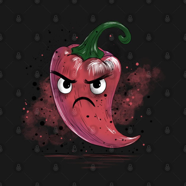 Grumpy Chili Pepper by H. R. Sinclair