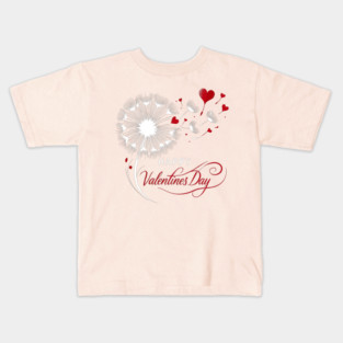 Valentine's Day Dandelion Kids T-Shirt