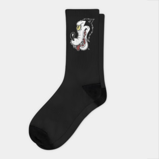 Big Bad Wolf Vintage Rubber Hose cartoon Socks