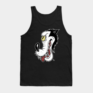 Big Bad Wolf Vintage Rubber Hose cartoon Tank Top