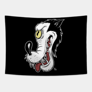 Big Bad Wolf Vintage Rubber Hose cartoon Tapestry