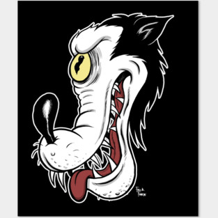 Big Bad Wolf Vintage Rubber Hose cartoon Posters and Art