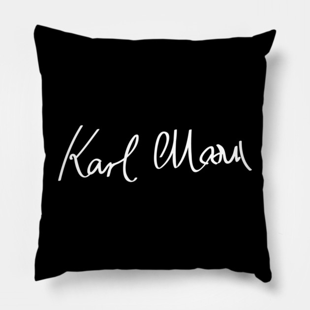 Signature of Karl Marx, Philosopher and Father of Communism Pillow by TuncGK