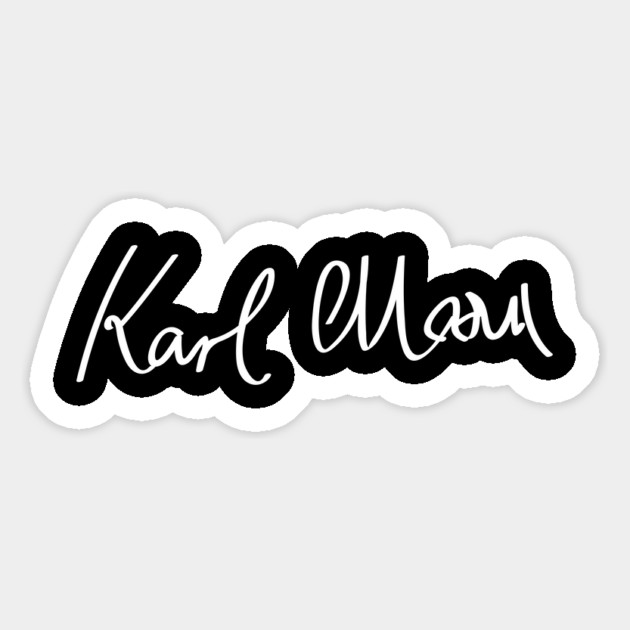 Signature of Karl Marx, Philosopher and Father of Communism Magnet by TuncGK