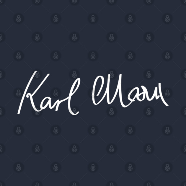 Signature of Karl Marx, Philosopher and Father of Communism by TuncGK