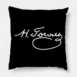 Signature of Nikolai Gogol, Russian Writer of Satire Pillow