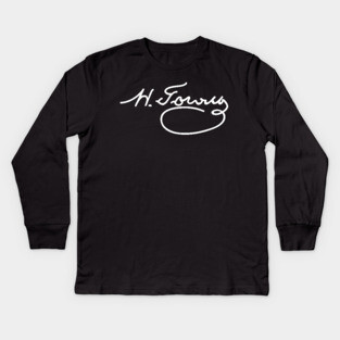 Signature of Nikolai Gogol, Russian Writer of Satire Kids Long Sleeve T-Shirt