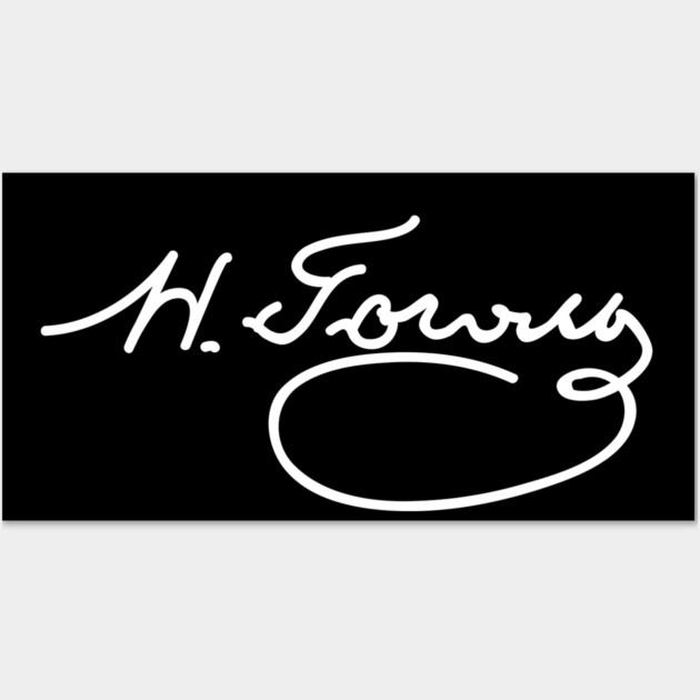 Signature of Nikolai Gogol, Russian Writer of Satire Wall Art by TuncGK